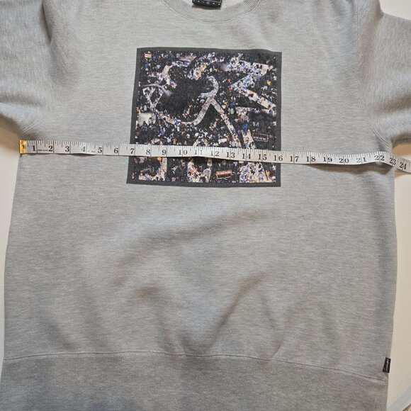 The Hundreds Adam Bomb Streetwear Sweatshirt Art Crewneck Pullover Mens XL Gray - Picture 5 of 11